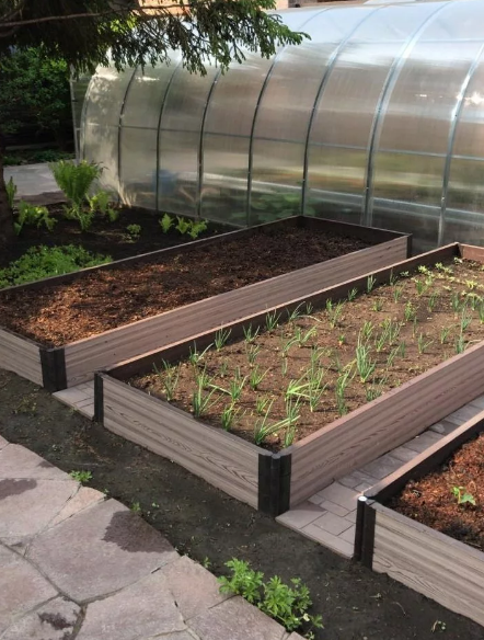 Теплые грядки из ДПК Cредние Holzhof