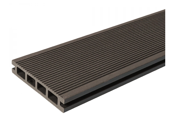 Террасная доска из ДПК пустотелая CM Decking серия Natur цвет WENGE (венге, коричневый)