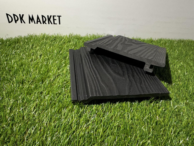 Фасадная панель дпк Polywood 3D Графит  Фасадная панель дпк Polywood 3D Графит